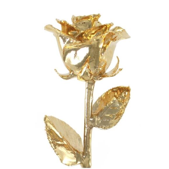 Living Gold 12" Diana Rose Dipped in 24K Gold with Gold Boxed $135 - Picture 2 of 3